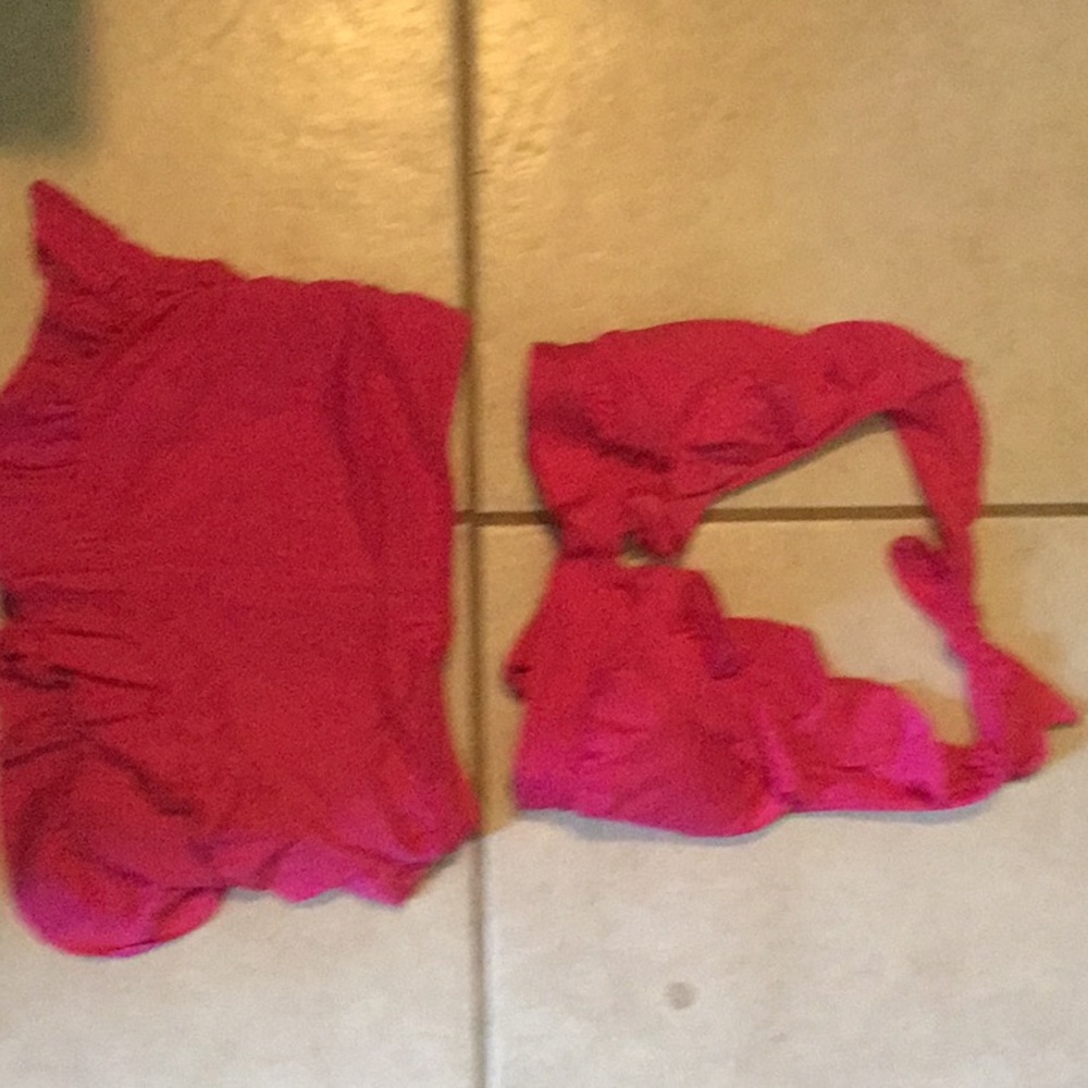 Two piece swimsuit pink